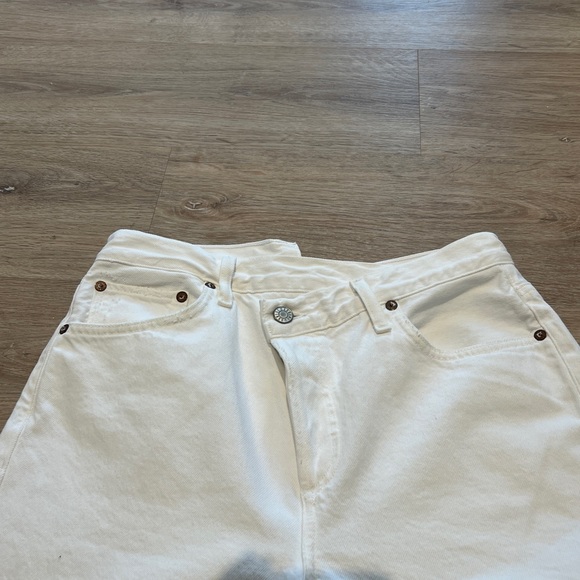 EUC Agolde criss cross straight jeans in white, SZ 27 - Picture 5 of 9